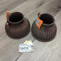 High Neck Soft Ribbed Rubber Bell Boots, pull on *gc, mnr scuffs, dirt & scratches
