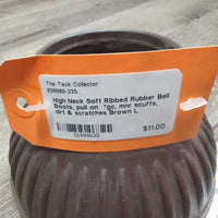 High Neck Soft Ribbed Rubber Bell Boots, pull on *gc, mnr scuffs, dirt & scratches
