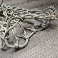 v.hvy Thick Cotton Hay Net *gc, faded, stains, dirty, discolored, older, rubs
