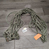 v.hvy Thick Cotton Hay Net *gc, faded, stains, dirty, discolored, older, rubs
