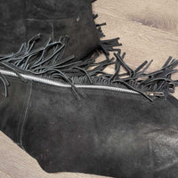 Suede Full Chaps, Fringe *vgc, mnr dirt, rubs & stains
