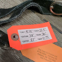 Suede Full Chaps, Fringe *vgc, mnr dirt, rubs & stains
