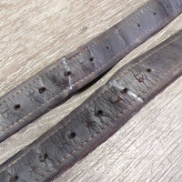 Soft Nylon Lined Stirrup Leathers *gc, clean, rubs, scrapes, dents, stretched holes, xholes
