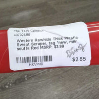 Thick Plastic Sweat Scraper, tag *new, mnr scuffs
