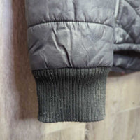 Fleece Lined Quilt Puffer Jacket, detach hood *vgc, mnr pills, hair
