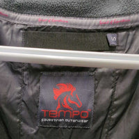 Fleece Lined Quilt Puffer Jacket, detach hood *vgc, mnr pills, hair
