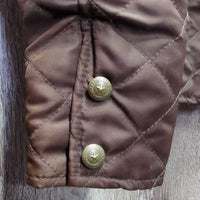 Quilt Jacket, Zipper *xc, mnr cuff rubs & threads
