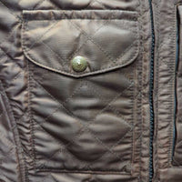 Quilt Jacket, Zipper *xc, mnr cuff rubs & threads
