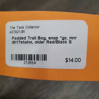 Padded Trail Bag, snap *gc, mnr dirt?stains, older
