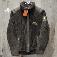 Fleece Zip Up Sweater, "Spruce Meadows" embroidery *vgc, pills
