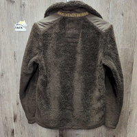 Fleece Zip Up Sweater, "Spruce Meadows" embroidery *vgc, pills
