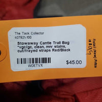 Cantle Trail Bag *vgc/gc, clean, mnr stains, cut/frayed straps
