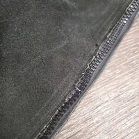 Pr Suede Full Chaps, Plastic Zipper *gc, rubs, faded, dirt, stiff, cut off fringe
