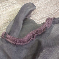 Fine Mesh Fly Mask, Ears *gc/fair, dirty, grass?hay in ears, hair, clumpy, faded, v.worn velcro
