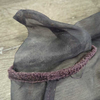 Fine Mesh Fly Mask, Ears *gc/fair, dirty, grass?hay in ears, hair, clumpy, faded, v.worn velcro
