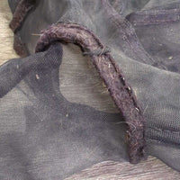 Fine Mesh Fly Mask, Ears *gc/fair, clean, v.hairy, curled velcro, v.rubbed, pilly & snagged, unstitched velcro
