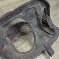 Hvy Mesh Fly Mask, detach velcro Nose *gc, v.dirty, mnr hair & threads
