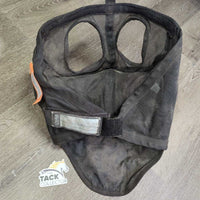 Hvy Mesh Fly Mask, detach velcro Nose *gc, v.dirty, mnr hair & threads
