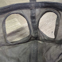 Hvy Mesh Fly Mask, detach velcro Nose *gc, v.dirty, mnr hair & threads

