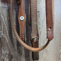 One Ear Headstall *fair, dirty, older, chewed, film

