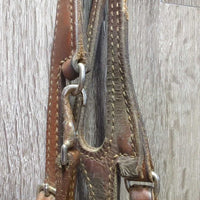 One Ear Headstall *fair, dirty, older, chewed, film
