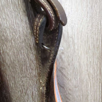 Leather & Rawhide Headstall, Quick Change, Split Reins *vgc, mnr dirt, edge scrapes, slice, rubs
