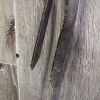 Leather & Rawhide Headstall, Quick Change, Split Reins *vgc, mnr dirt, edge scrapes, slice, rubs
