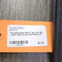 Rsd Noseband ONLY *gc, mnr dirt, v.stiff, bent & dry
