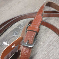 Soft Braided Reins *gc, older, clean & mnr dirt, rubs, scrapes, v.creased, loose hooks
