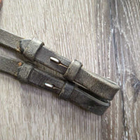 Rsd Bridle *N0 Noseband, gc/fair, v.dry, stiff, scrapes, twisted, crackles, stretched keepers
