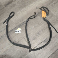 Soft Padded Biothane Breastplate, 3x Snaps *vgc, clean & mnr dusty/dirty, MISSING Bridge & 1 Strap
