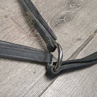 Soft Padded Biothane Breastplate, 3x Snaps *vgc, clean & mnr dusty/dirty, MISSING Bridge & 1 Strap
