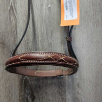 FS Rsd Padded Noseband *xc/like new, clean, mnr dusty, faded & creases, stiff, dry
