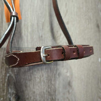 FS Rsd Padded Noseband *xc/like new, clean, mnr dusty, faded & creases, stiff, dry
