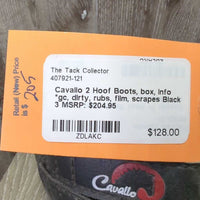 2 Hoof Boots, box, info *gc, dirty, rubs, film, scrapes
