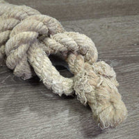 Hvy Thick Cotton Lead Rope, Bull Snap *gc, frays, dirt, stains, rubs, discolored, snags
