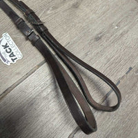 Pr Leather Draw Reins, buckles, loops *xc/like new, clean, v.mnr rubs, scratches & stains
