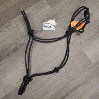 Stiff Narrow Nylon Rope Halter *like new, loose chin knot, v.mnr dirt
