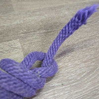 Nylon Lead Rope, 24" Nose Chain *gc/fair, rubs, frays, stains, hairy, rusty, frayed/shortened end
