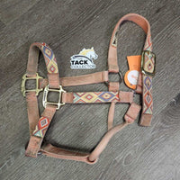 Thin Nylon Halter *gc, dirt, faded, edge rubs, stains & snags
