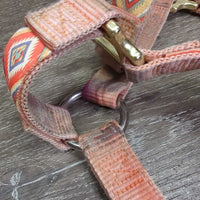 Thin Nylon Halter *gc, dirt, faded, edge rubs, stains & snags
