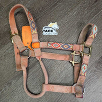 Thin Nylon Halter *gc, dirt, faded, edge rubs, stains & snags
