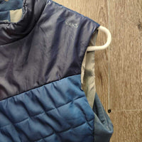 JUNIORS Light Puffy Down Vest, zipper *gc, clean, puckered
