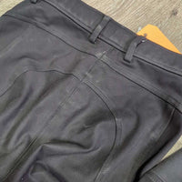 Euro Seat Breeches *gc/fair, v.pulled & thin seat seam, seam puckers
