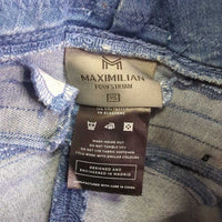 Denim Full Seat Sticky Riding Tight Leggings - Breeches, Pull On *vgc, seam puckers
