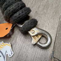 Nylon Lead Rope, loop end, Bull Snap *gc/fair, rubs, frays, dirty, hair, snags
