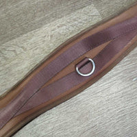 Padded Memory Foam Girth, 2x els, D Ring *gc, clean, hairy, rubs, pilly, hole

