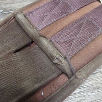 Padded Memory Foam Girth, 2x els, D Ring *gc, clean, hairy, rubs, pilly, hole

