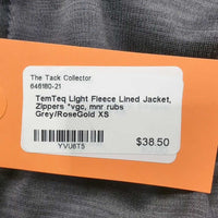 Light Fleece Lined Jacket, Zippers *vgc, mnr rubs
