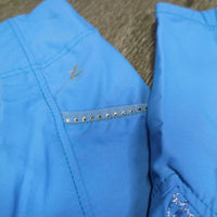 Full Seat Sticky Riding Tight Breeches, Pull On, Bling *vgc/gc, seam puckers, discolored & stained seat seams, bling, mnr dirt, puckers

